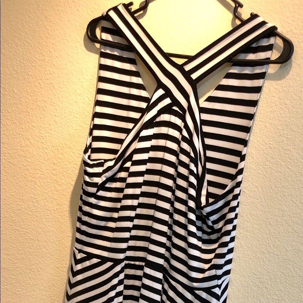 striped maxi XL with criss cross front